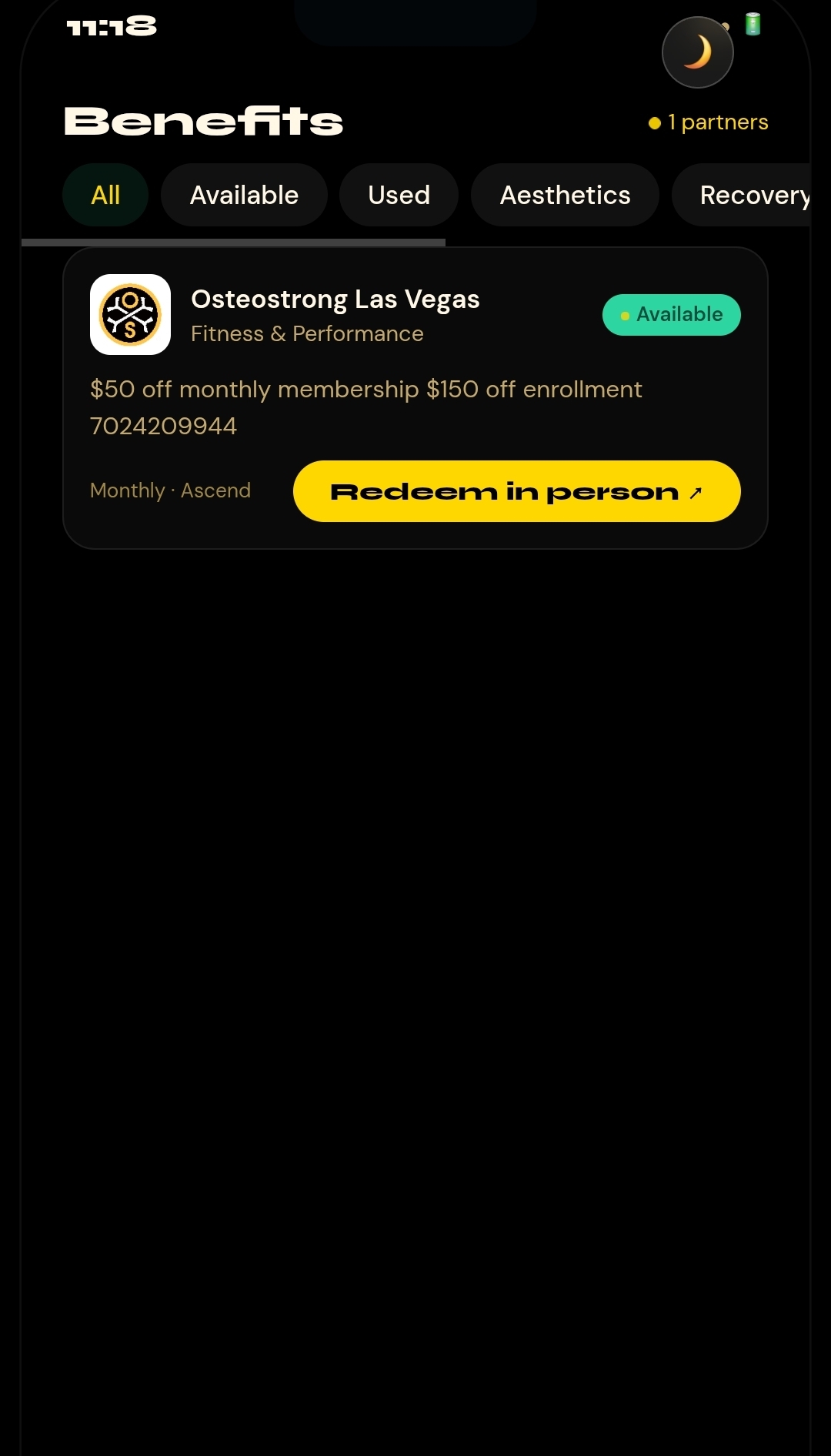 BHLV member app — Events